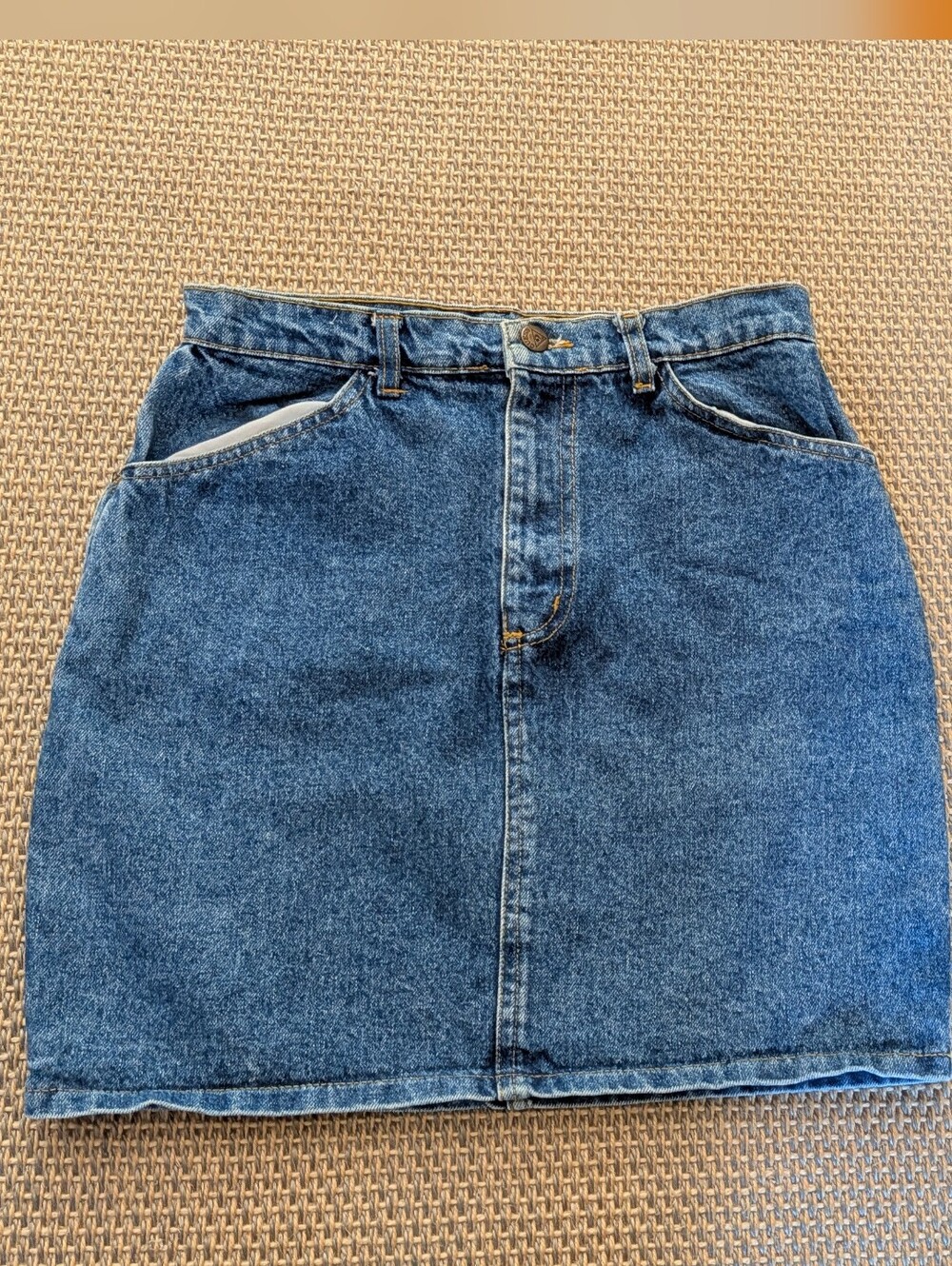 GUESS By Georges Marciano Blue Denim Mini Skirt